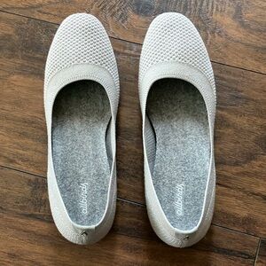Allbirds Tree Breezers gray knit flats